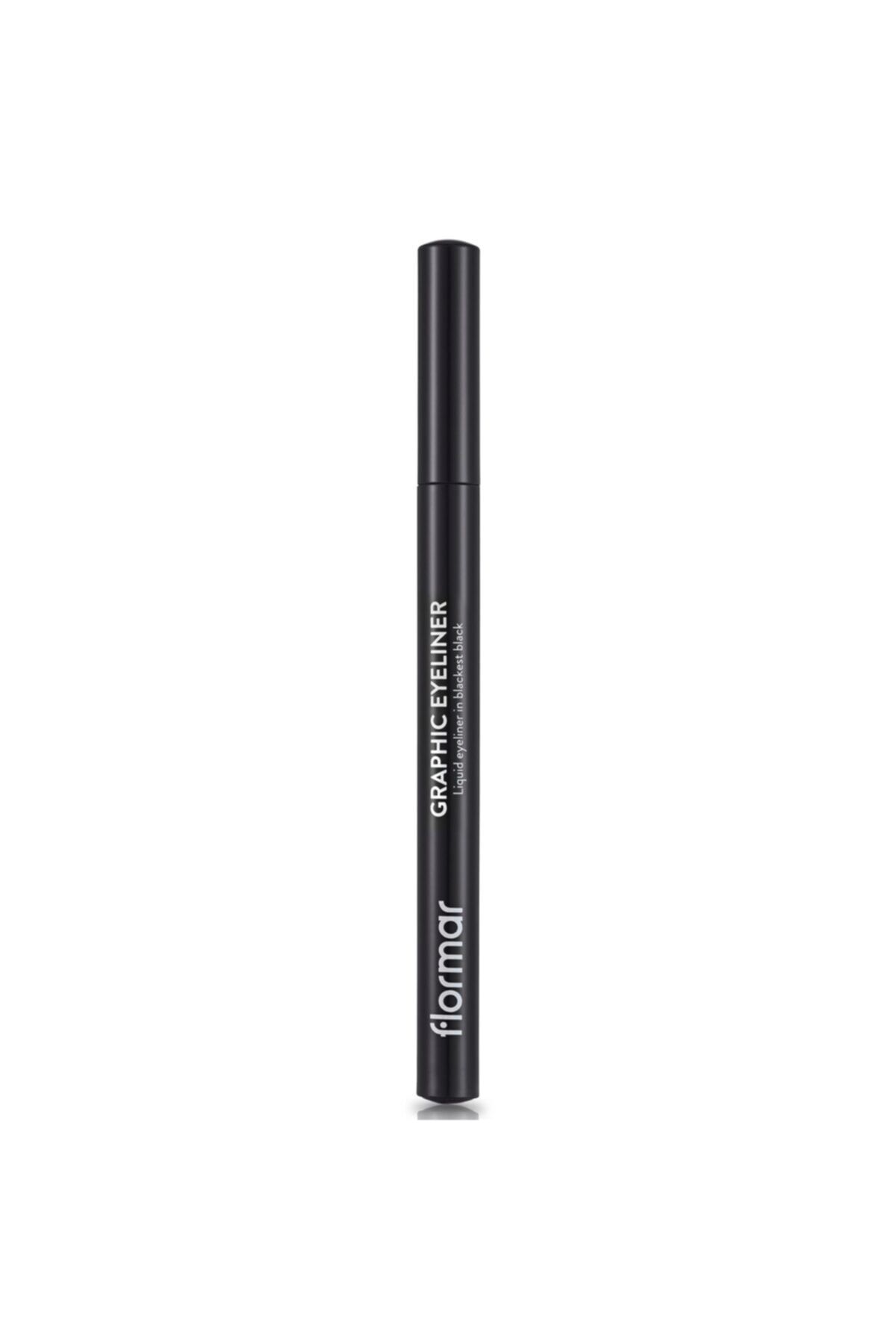 Flormar آی لاینر گرافیکی سیاه 001 ضدآب و ضدعرق
