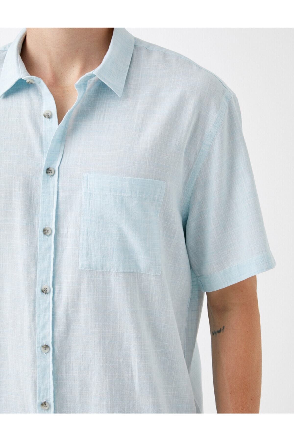 Koton Hemd Blau Regular Fit Fast ausverkauft