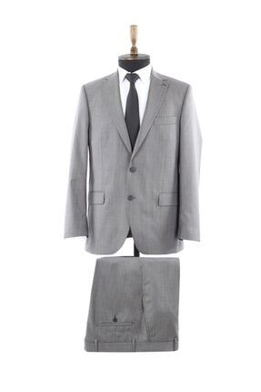 Antrasit Klasik Kalıp Sivri Yaka Erkek Takım Elbise JK36KL02M001