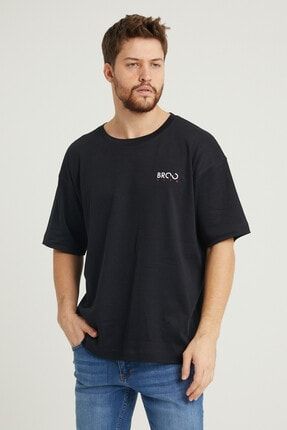 Brooklyn Baskılı Erkek Oversize T-shirt TM001