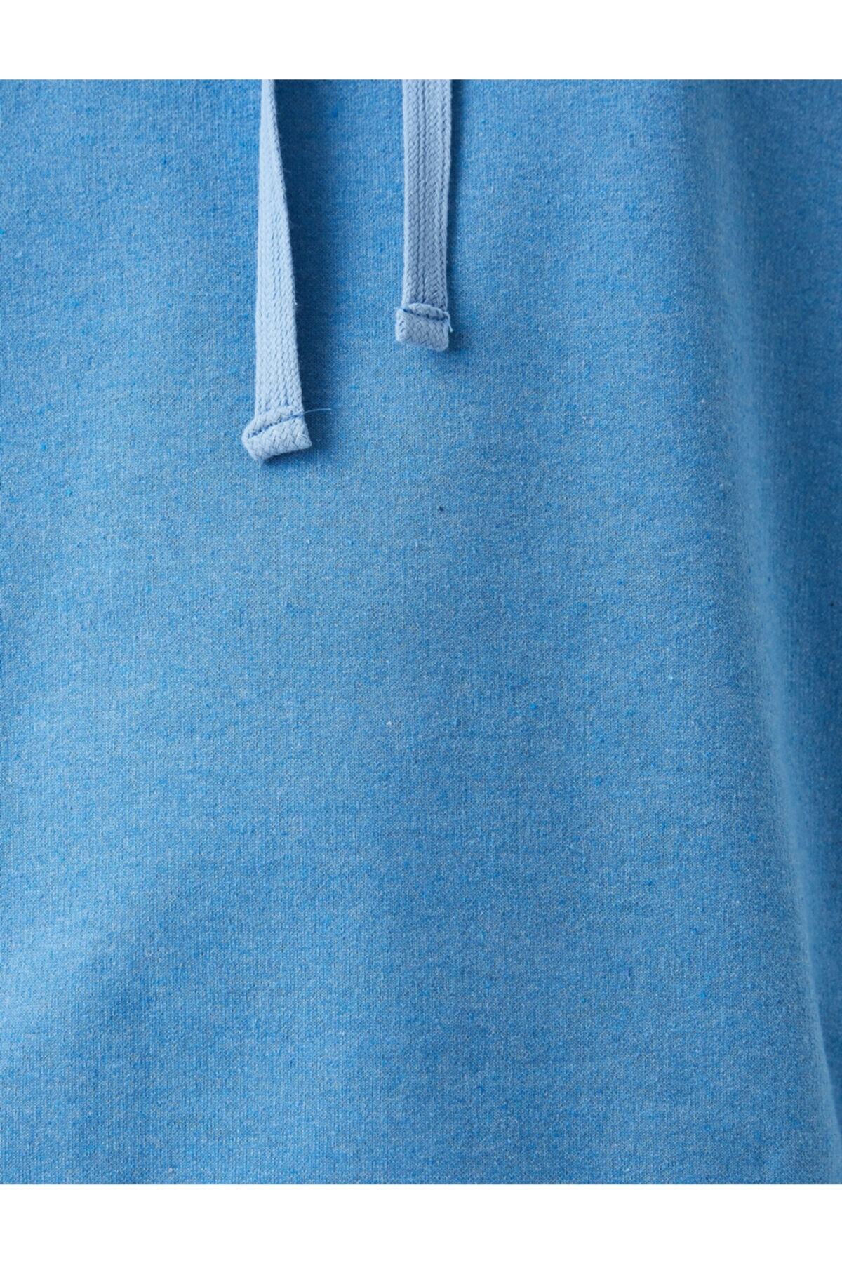 سویشرت زنانه آبی کوتونKoton | 2KAL68401IK اورجینال - تصویر 6
