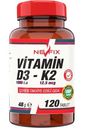 D Vitamin K Vitamini Vitamin D3 Vitamin K2 120 Tablet nfk2d3120tab