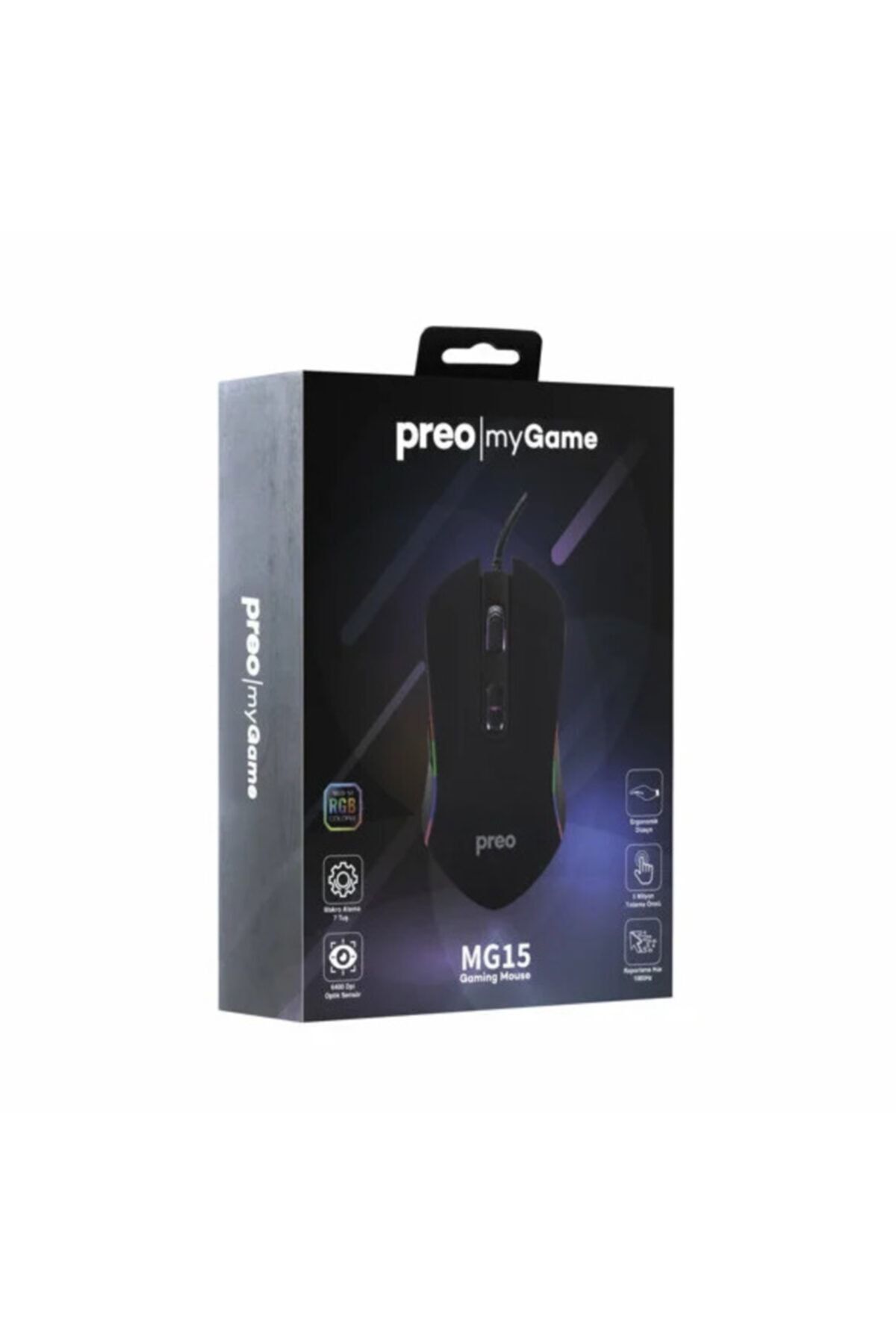 Mg15 Rgb Led Kablolu Gaming Mouse Siyah - 4
