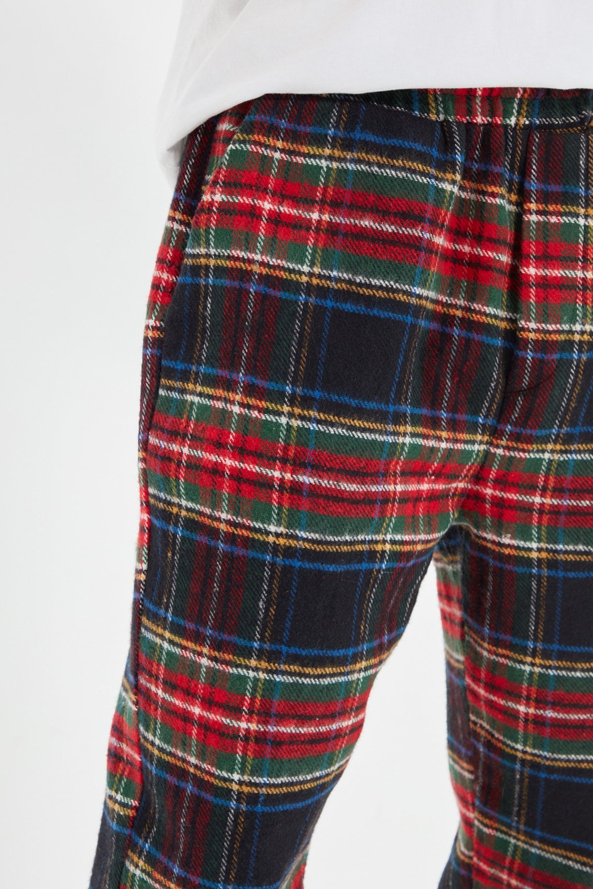 Trendyol Collection-Unisex tkané spodky pyžama – vícebarevné a potištěné Thmaw21Pj0023 3
