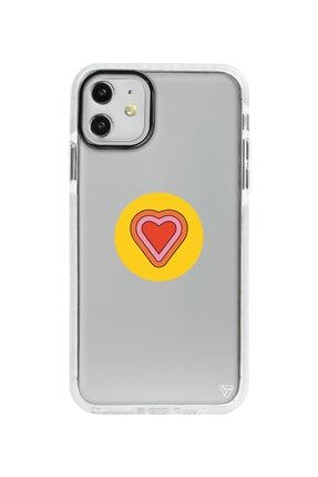 Iphone 11 Beyaz Impact Kalp Premium Telefon Kılıfı TYC00224198794