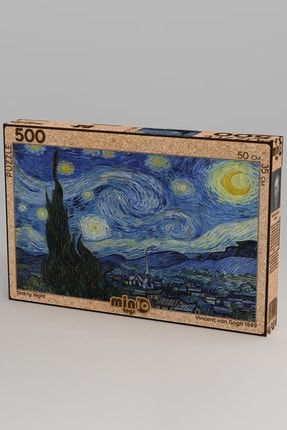 Ahşap Vincent Van Gogh - Starry Night Puzzle PZL-5008