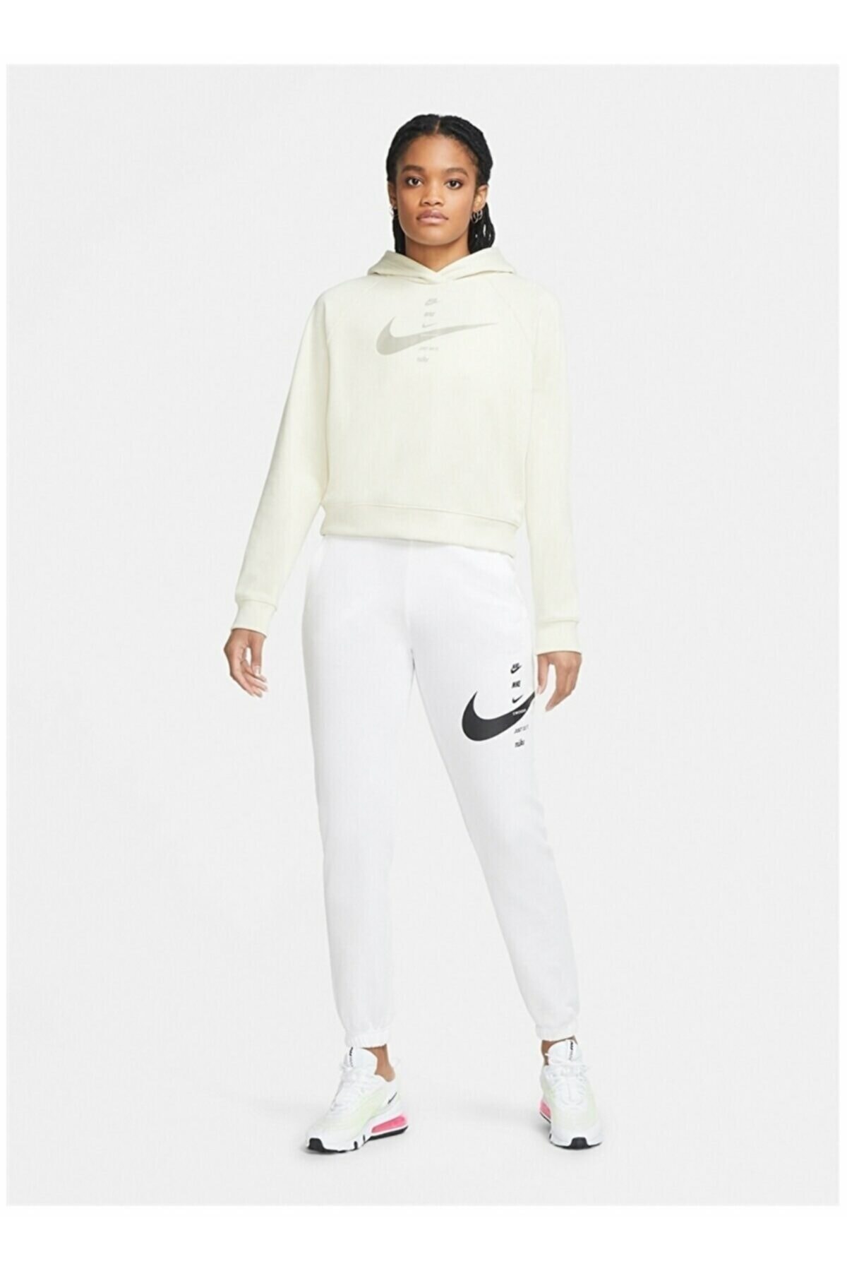 Nike Sportswear Swoosh Hoodie Kadın Sweatshirt Cu5676-238 Fiyatı, Yorumları  - Trendyol