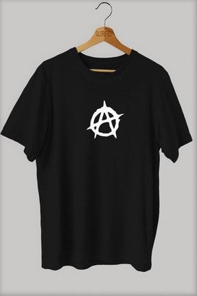 Anarşi Baskılı Oversize T-shirt ( Tişört ) %100 Cotton SP6