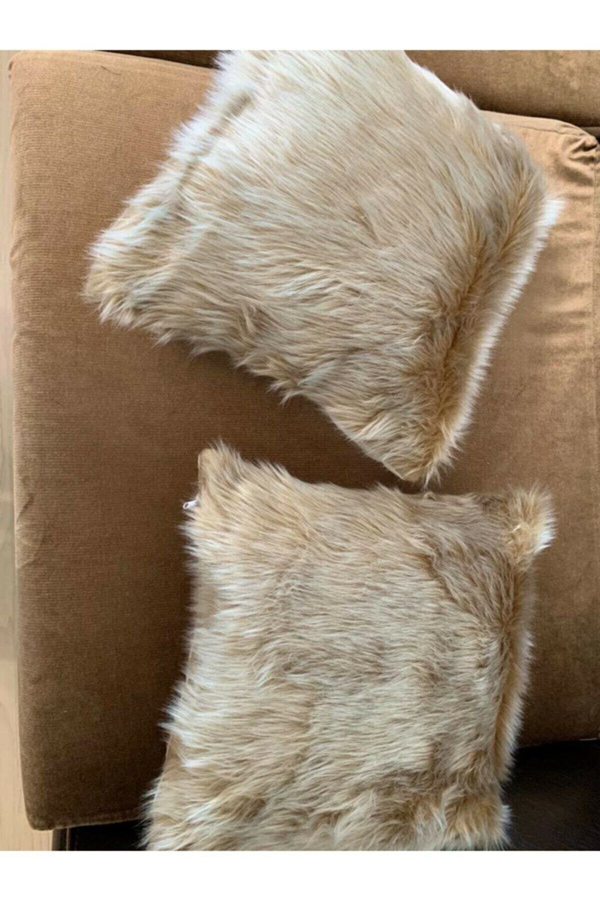 LadiesHome-Light Brown Plush Pillowcase 45x45 First Class Fabric 2