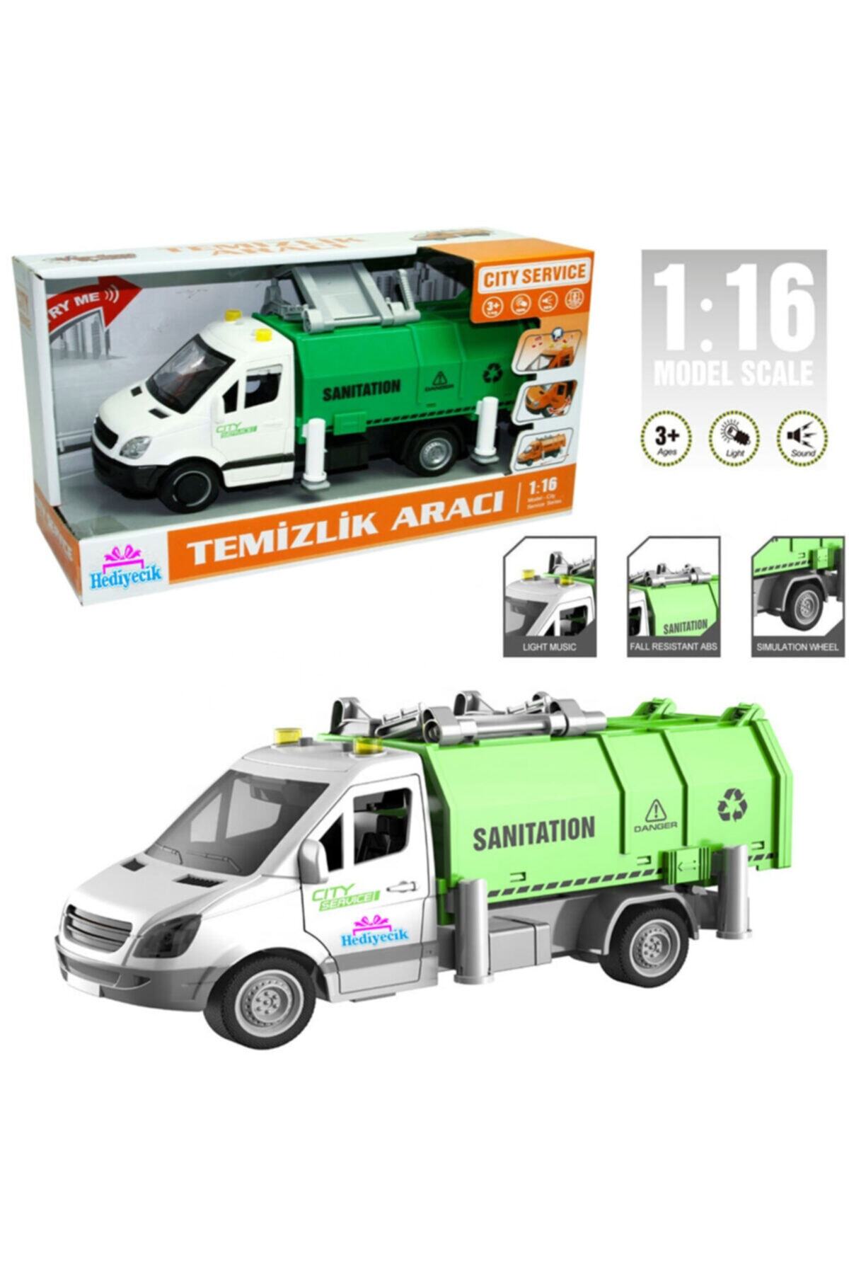 hediyecik Oyuncak 1:16 Sesli Ve Işıklı Yeşil Sprinter Geri Dönüşüm