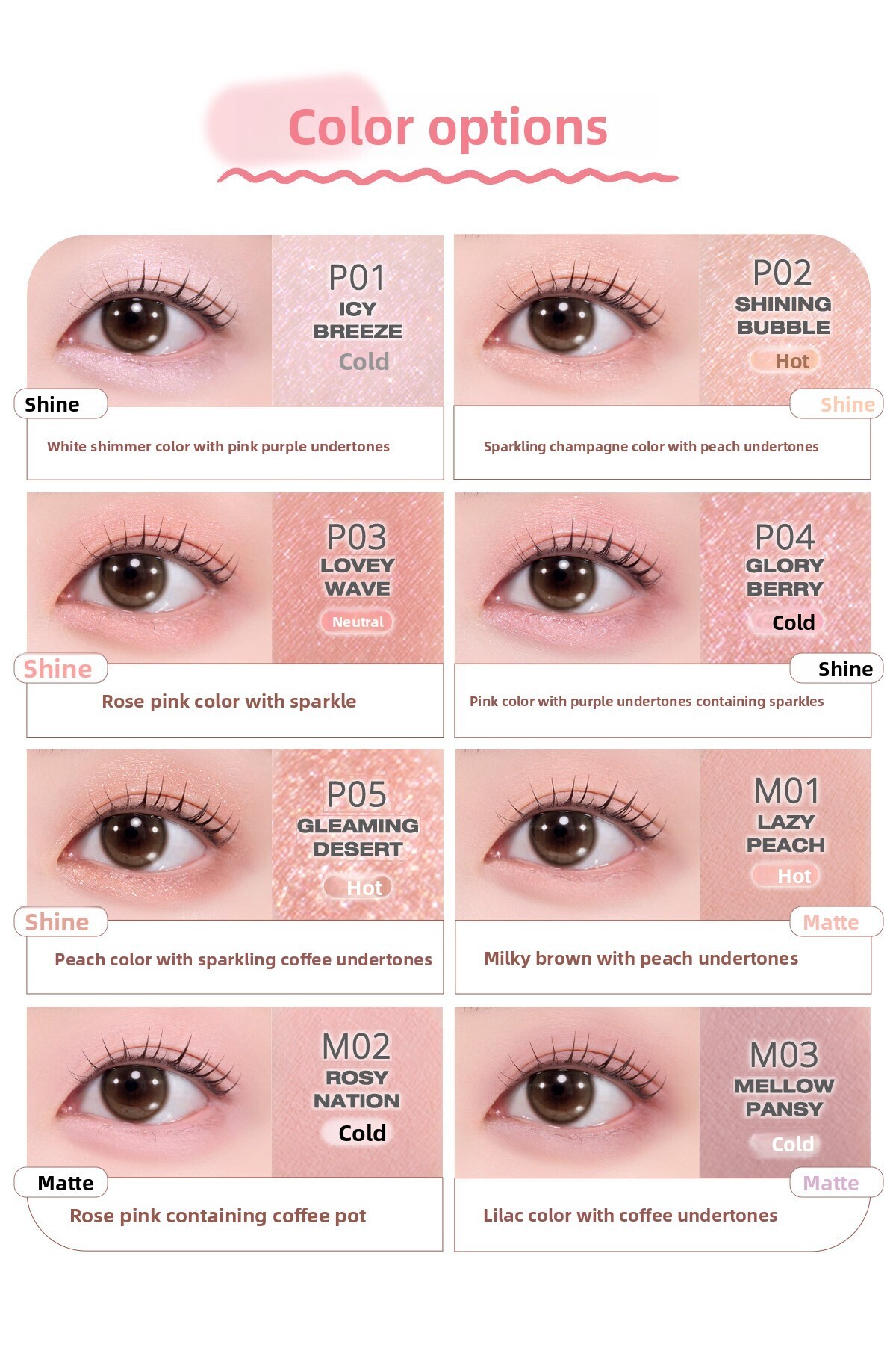 PERIPERA-Easily Applied Pen Eyeshadow Mood in Shade Eye Stick Without Clumping (M01 Lazy Peach) 5