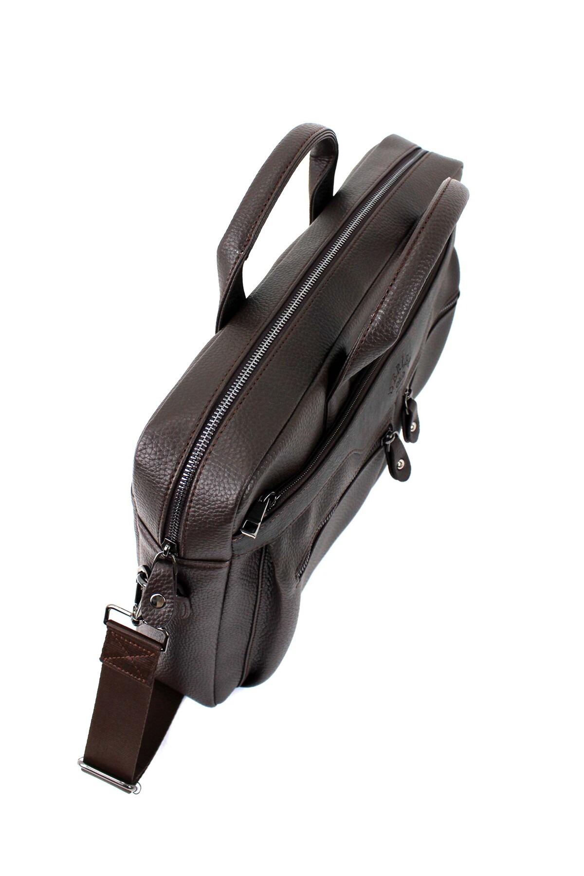 deri,se club  Erkek Kahverengi Dosya Evrak Bilgisayar Çantası 6 Bölmeli Laptop Ve Evrak Çantası - Görsel 7