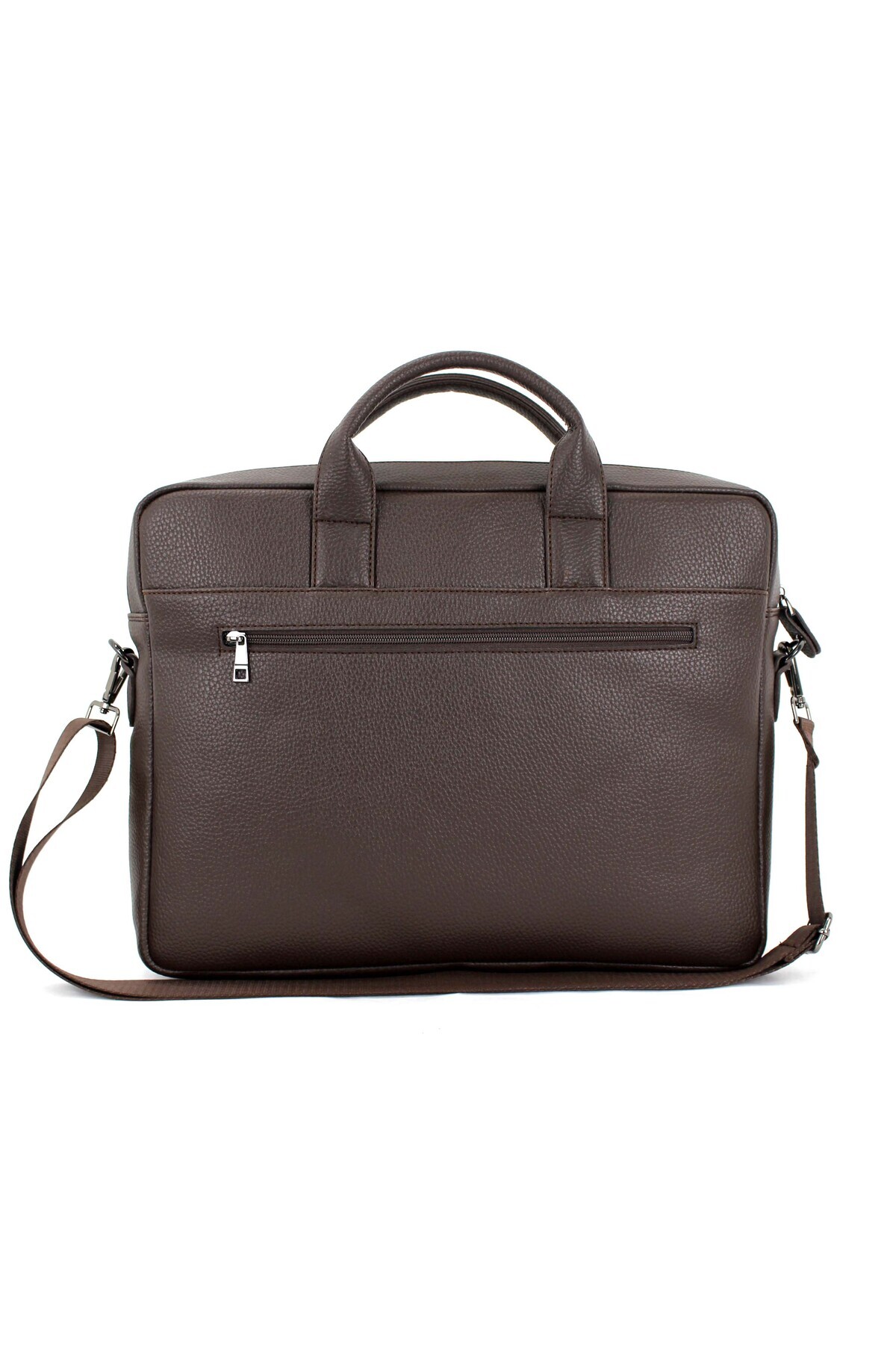 deri,se club  Erkek Kahverengi Dosya Evrak Bilgisayar Çantası 6 Bölmeli Laptop Ve Evrak Çantası - Görsel 4