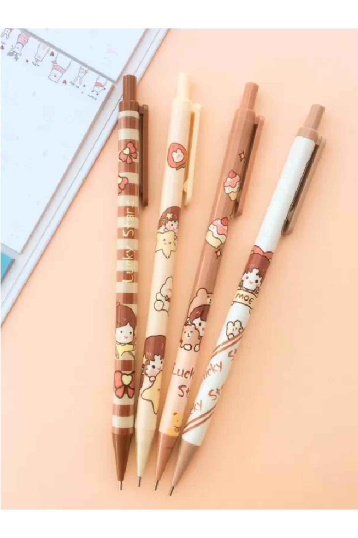 Lucky Stars 0.7 Point Pencil Set 4pcs