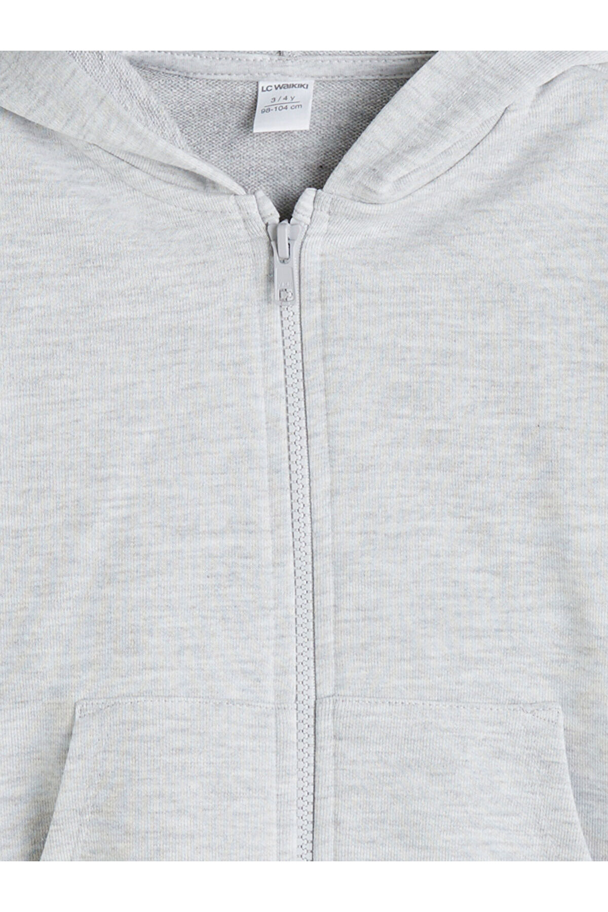 LC Waikiki Kapüşonlu Uzun Kollu Kız Bebek Fermuarlı Sweatshirt (W5) fotoğrafı 3 (önizleme)