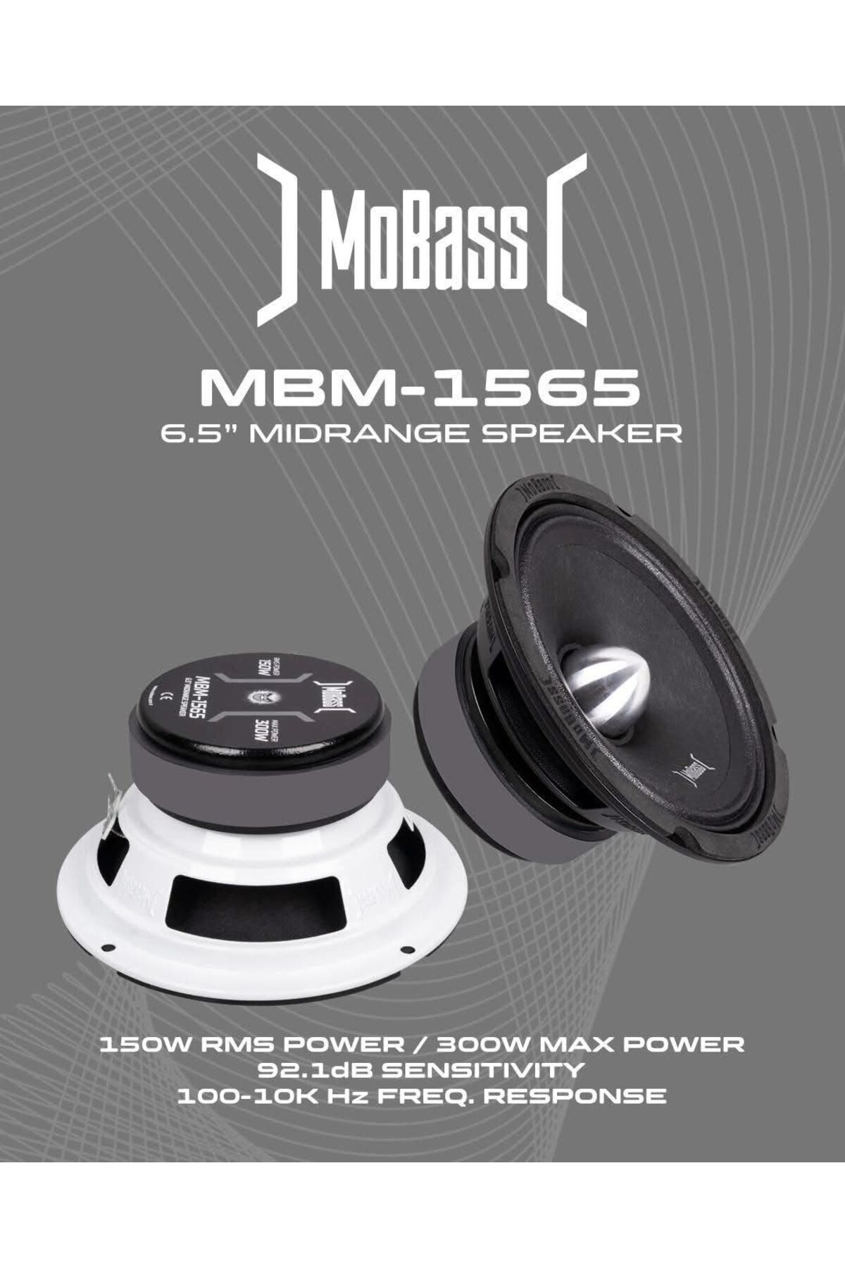Mobass MBM-1565 16 CM 300W 150RMS MİDRANGE 1 TAKIM 2 ADET - Fiyatı