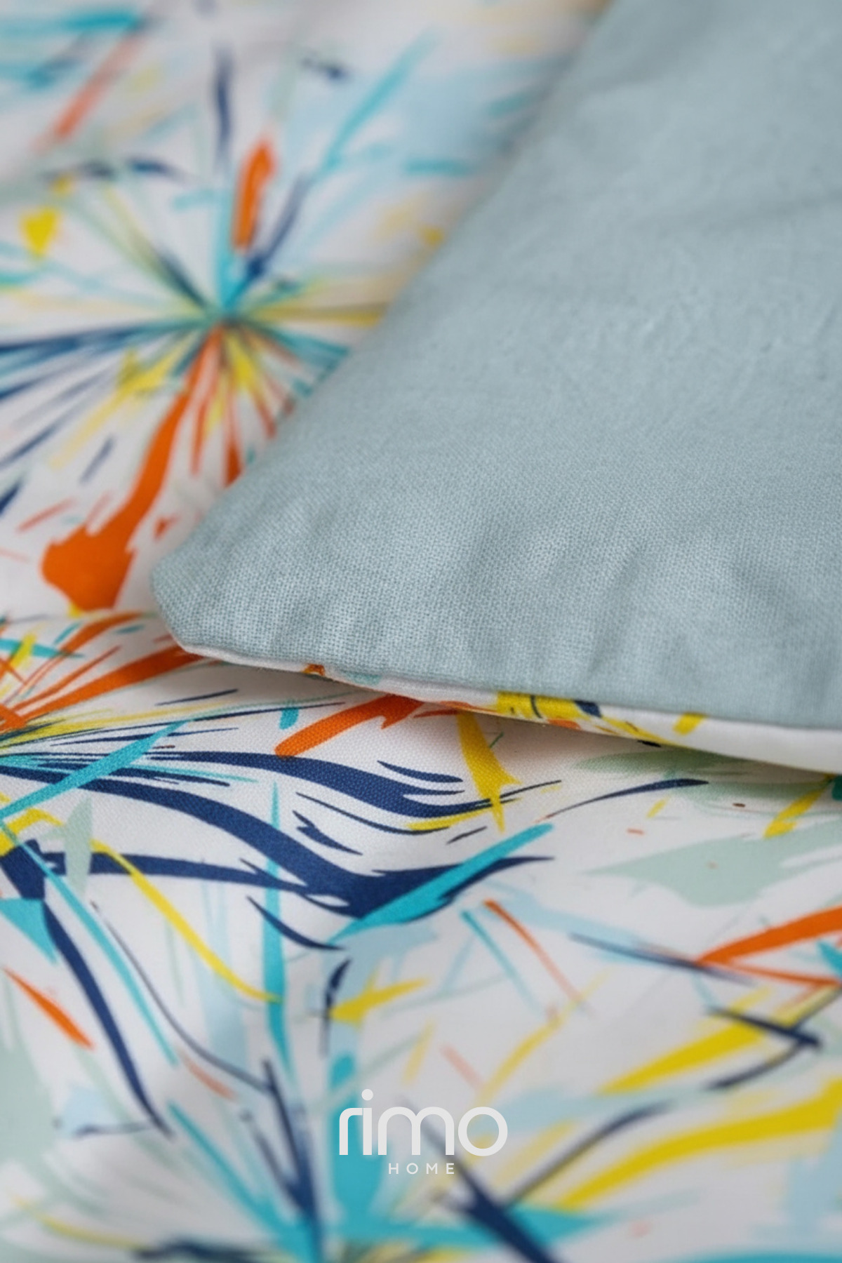 Rimo Home Çift Kişilik Çift Taraflı Nevresim Takımı Renkli fotoğrafı 3 (önizleme)