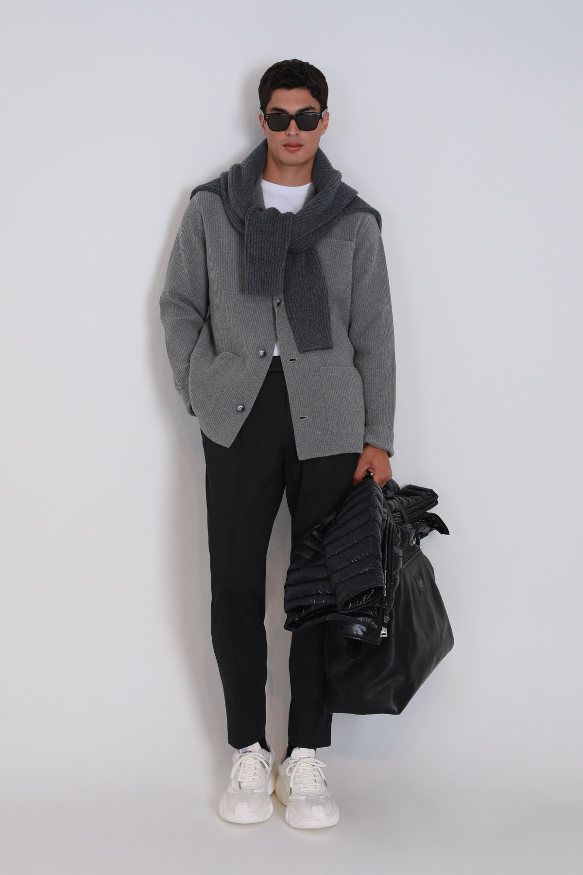 Lufian-Shay Men's Cardigan Mink 1