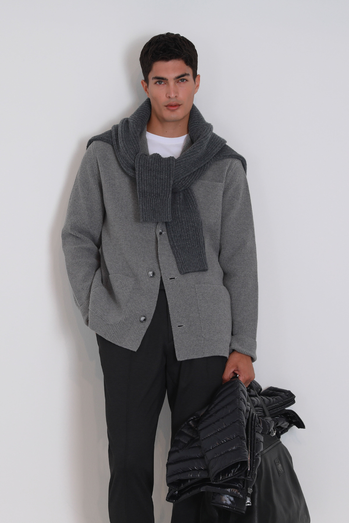 Lufian-Shay Men's Cardigan Mink 5