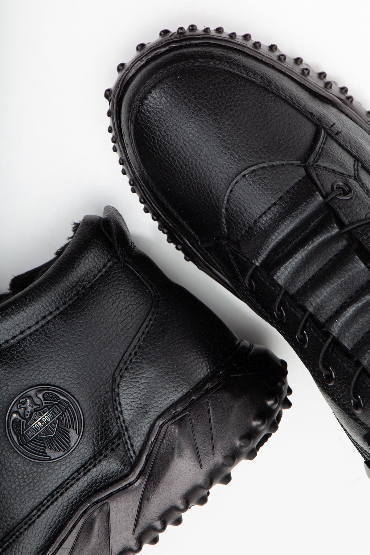 Sanvio Tarzkar  Siyah Günlük Su Geçirmez Dikişli Garantili Soğuğa Dayanıklı Sağlam Kaymaz Kauçuk Taban Erkek Bot - Görsel 3