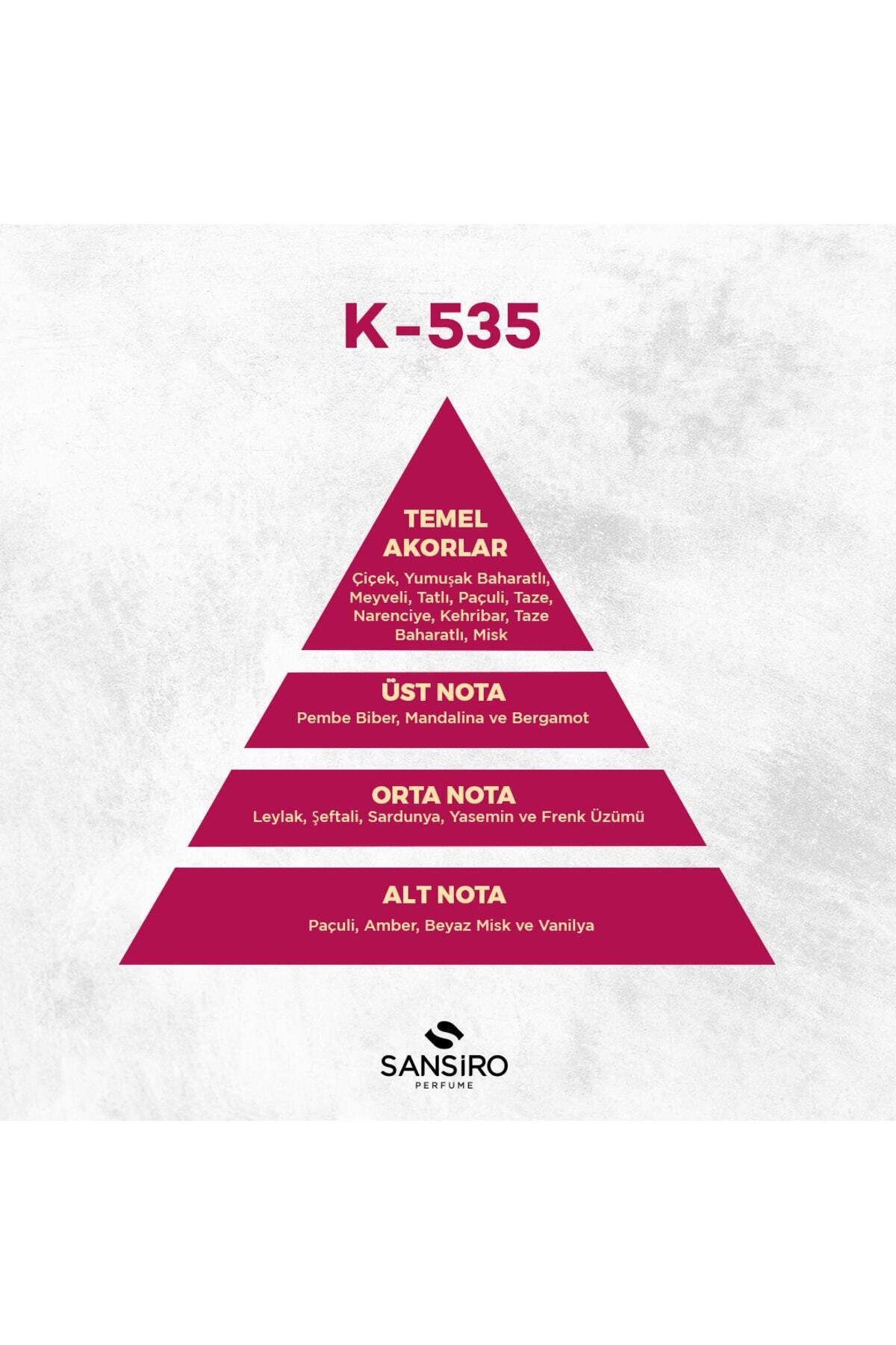 عطر زنانه K-535 ادوپرفیوم 50 میلیلیتری زنانه | سنسیرو Sansiro 1050.01010.2535 - تصویر 4