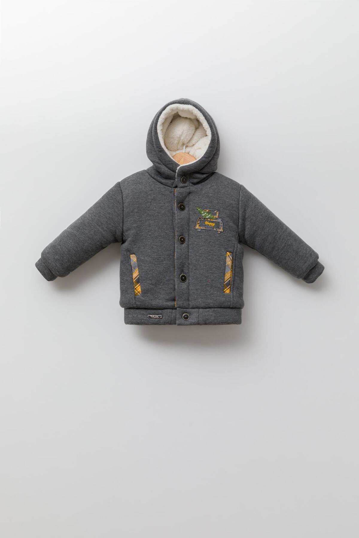 Babyhola Velsoft Astarlı Kız Erkek Çocuk Polar Kaban 13407 fotoğrafı 2 (önizleme)