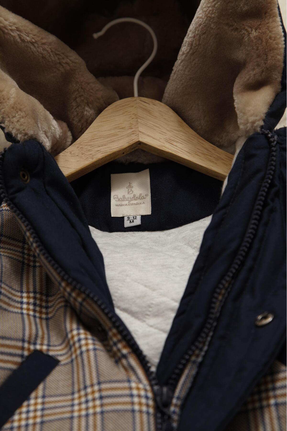 Babyhola Kız Erkek Çocuk Kapüşonlu Kaban 13415 fotoğrafı 4 (önizleme)