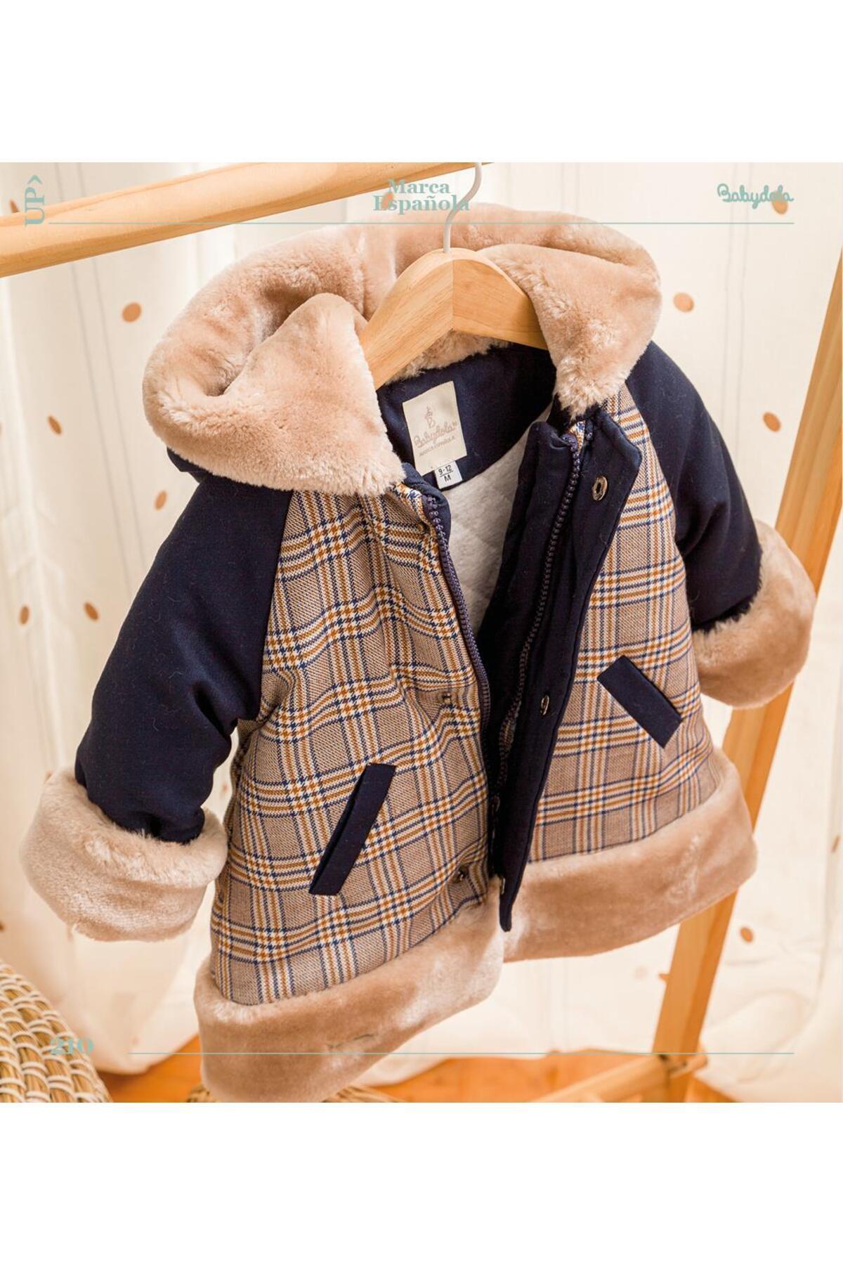 Babyhola Kız Erkek Çocuk Kapüşonlu Kaban 13415 fotoğrafı 3 (önizleme)