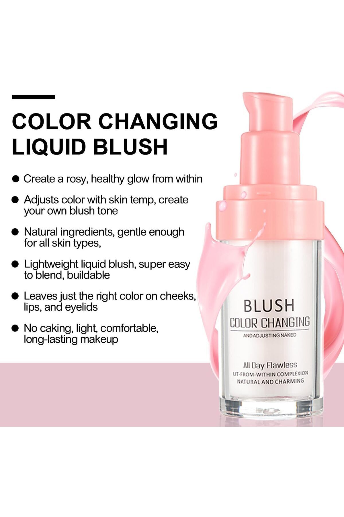 TLM-Magic Color Changing Foundation Body Heat Sensitive Soft Matte Long-Lasting Liquid 30ml 6