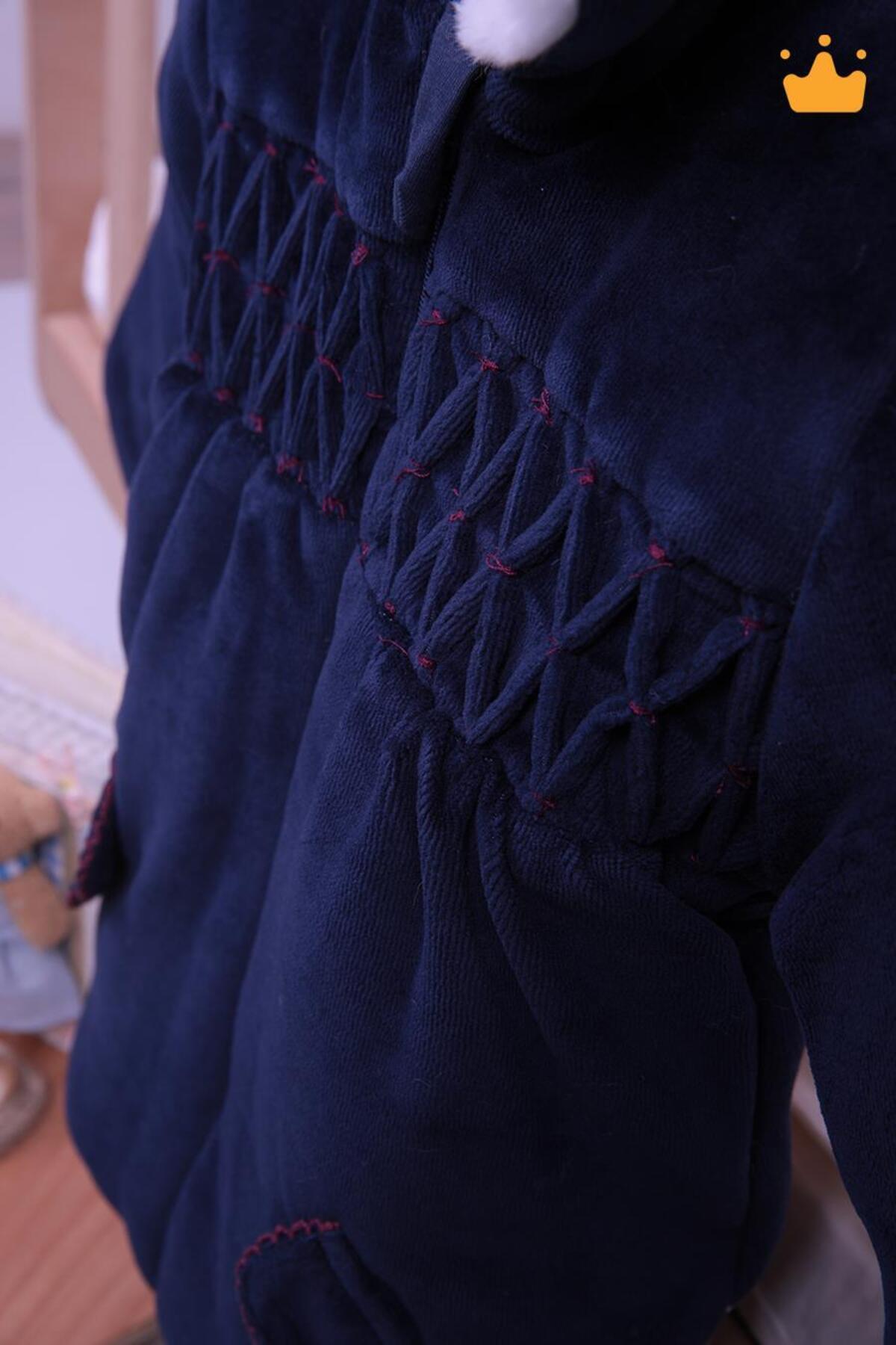 Babyhola Bebek Çocuk Kadife Kaban 12569 fotoğrafı 6 (önizleme)