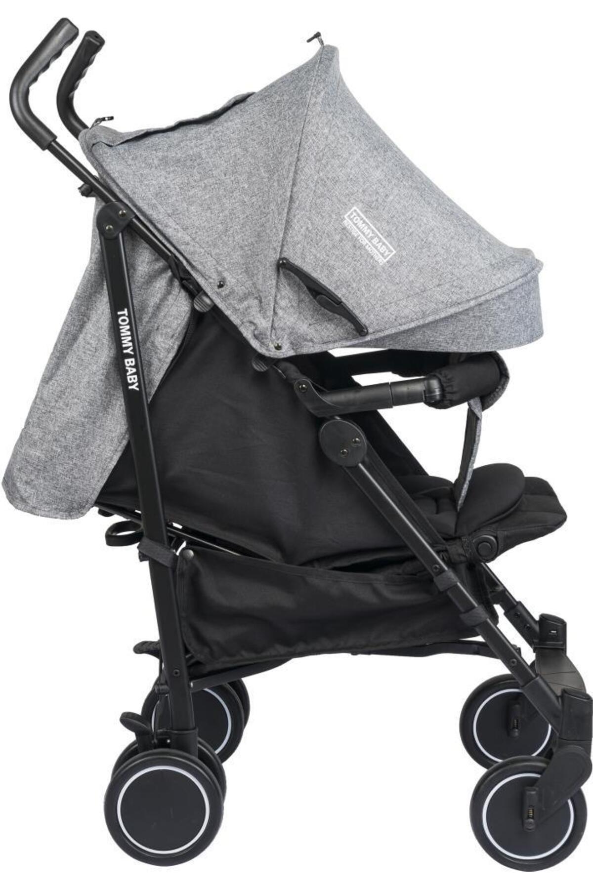 Tommybaby Luppo Black Tam Yatar Baston Bebek Arabası Puset fotoğrafı 3 (önizleme)