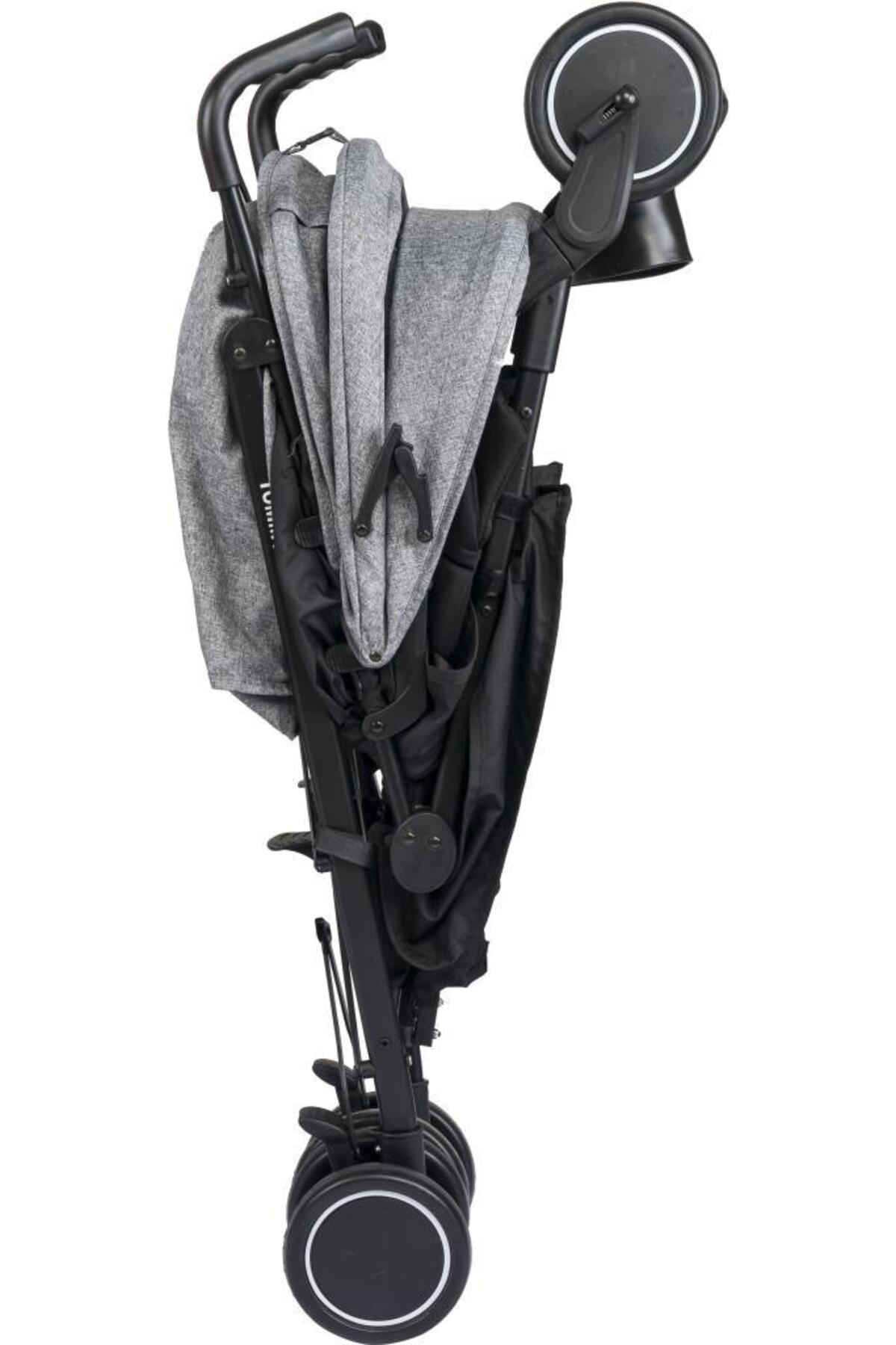Tommybaby Luppo Black Tam Yatar Baston Bebek Arabası Puset fotoğrafı 4 (önizleme)