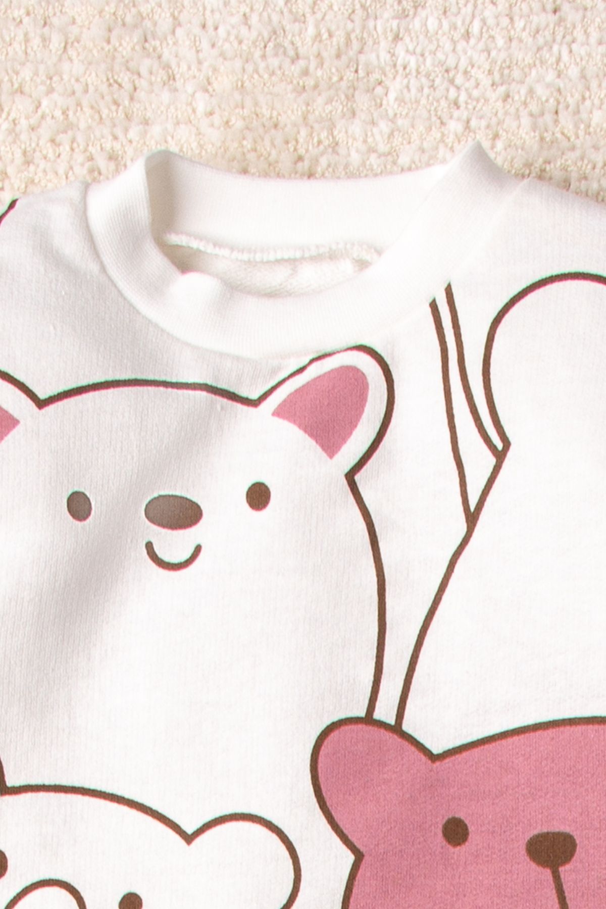 Mai Perla Smile Bear Nose 2 Li Unisex Bebek Alt Üst Takım fotoğrafı 3 (önizleme)