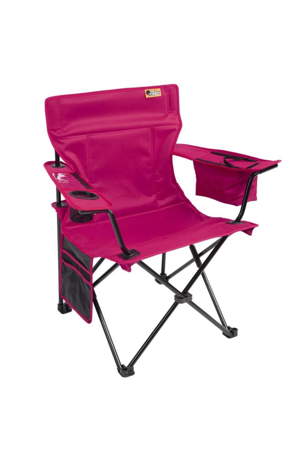 Funky Chairs Cool Ice Lüks Kamp Sandalyesi, Fuşya
