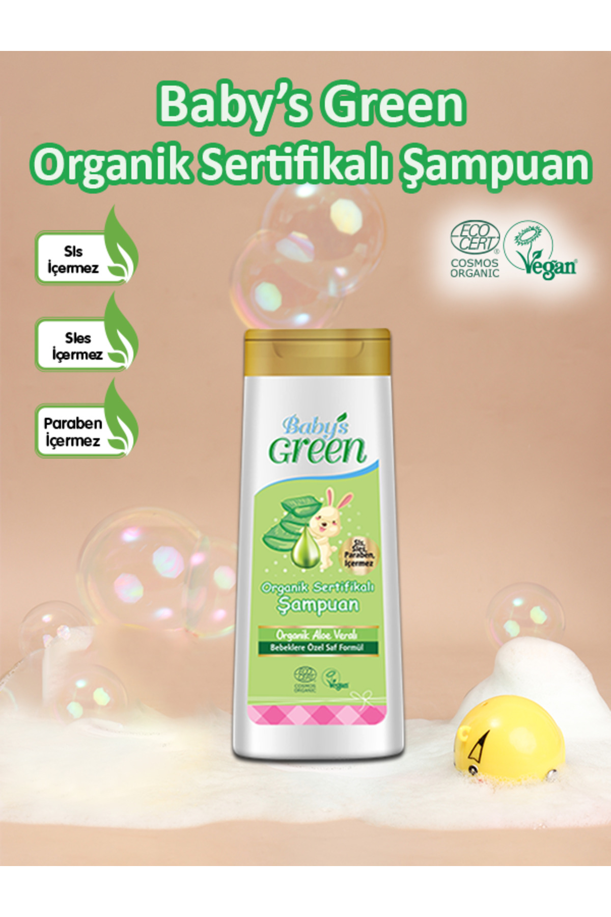 Baby's Green 2'li Set Bebek Çamaşır Deterjanı Organik Aloe Veralı 20 Yıkama - Organik Bebek Şampuanı 400 ml fotoğrafı 5 (önizleme)