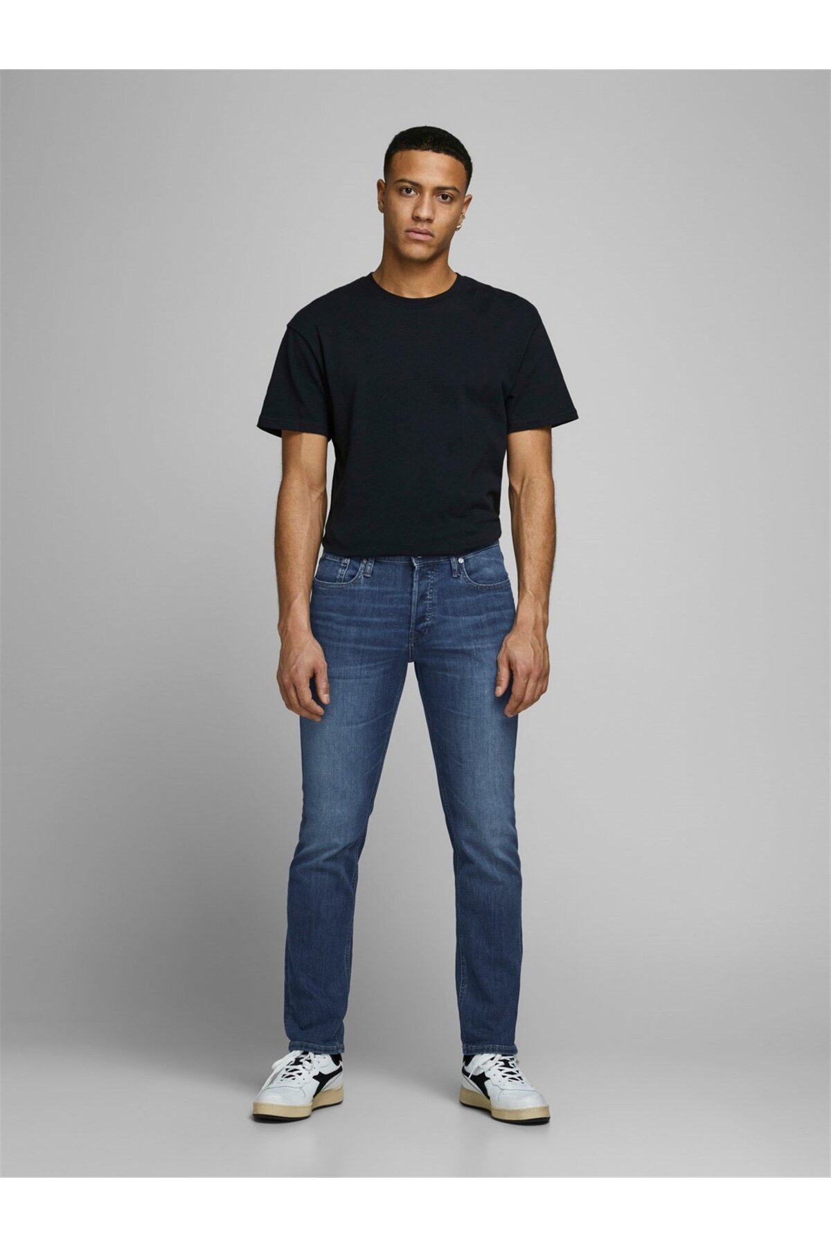 شلوار جین مردانه راسته فاق کوتاه | جک اند جونز Jack & Jones 12152347 - تصویر 6