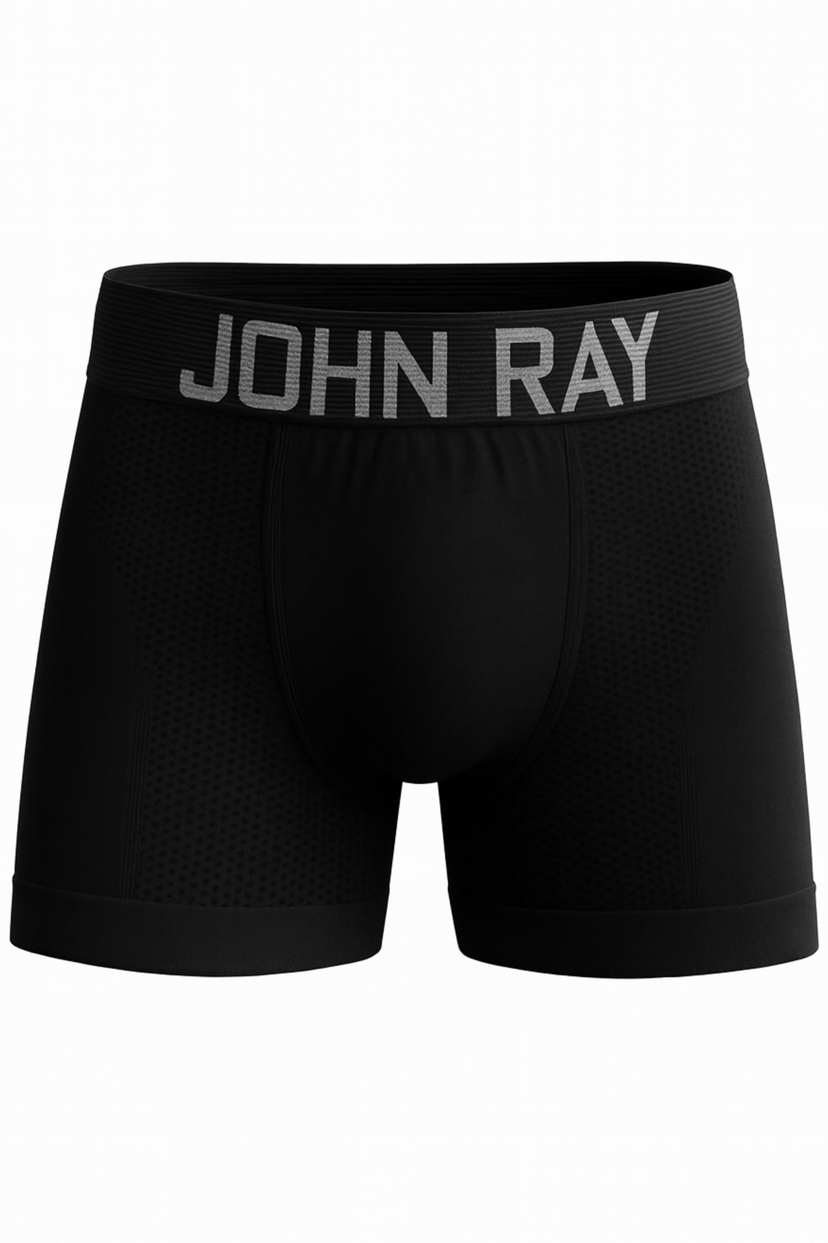 John Ray 3 Adet Siyah Erkek Dikişsiz Mikrofiber Likralı Esnek Premium Boxer görsel 3