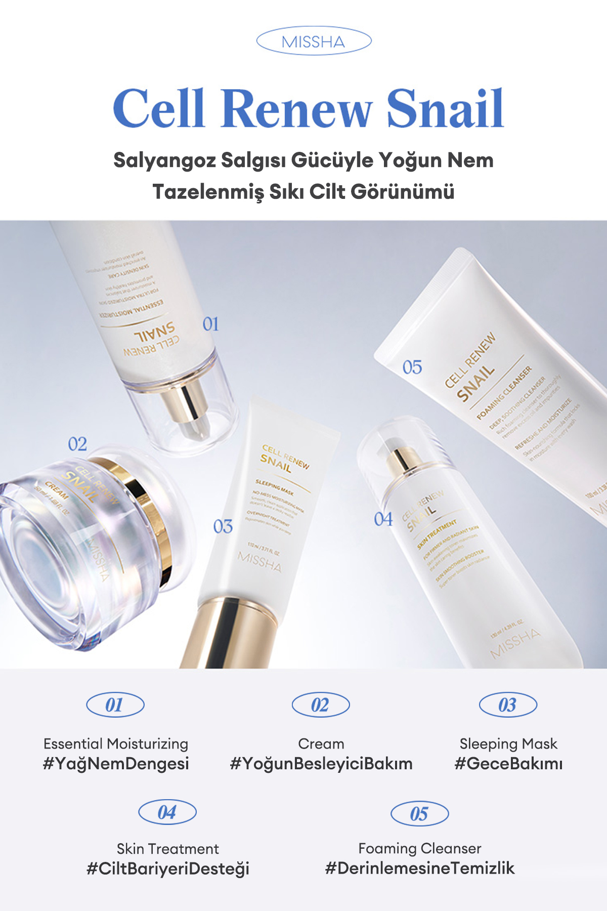 Salyangoz Özlü Temizleme Köpüğü Super Aqua Cell Renew Snail Cleansing Foam 100ml — 111527 — تصویر 7 از 8