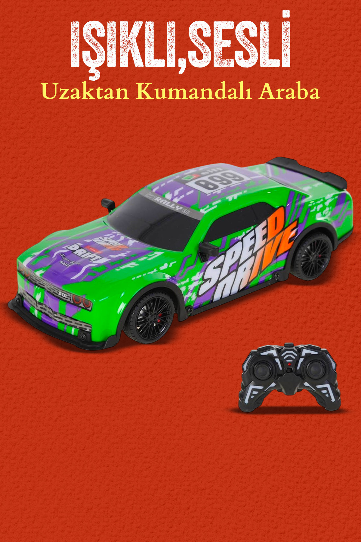 HAK İŞ OYUNCAK 2.4 Ghz Uzaktan Kumandalı Işıklı Sesli Yarış