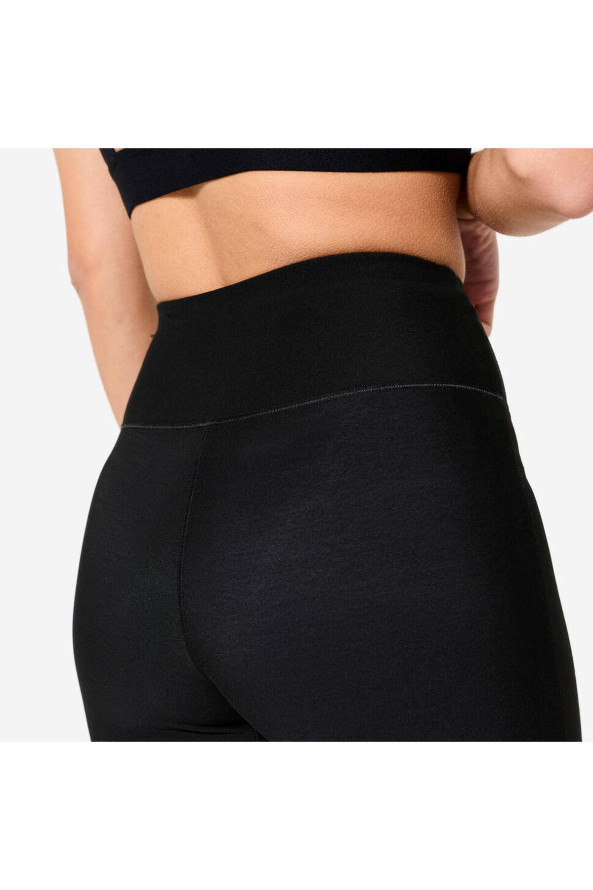 Decathlon  Kadın Fitness Taytı - Düz Kesim - Siyah - Görsel 5