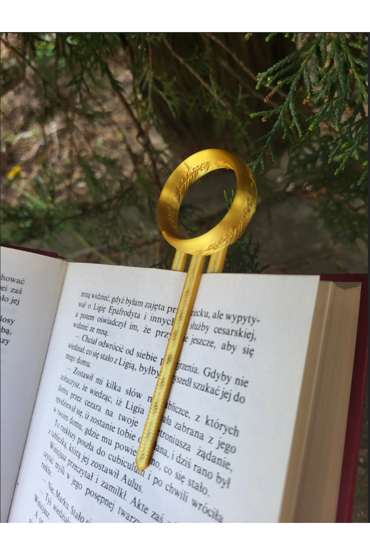 Flexilab Creative Yüzüklerin Efendisi Yüzük Tasarımlı Kitap Ayracı | 3D Baskı, Koleksiyonluk & Hediye