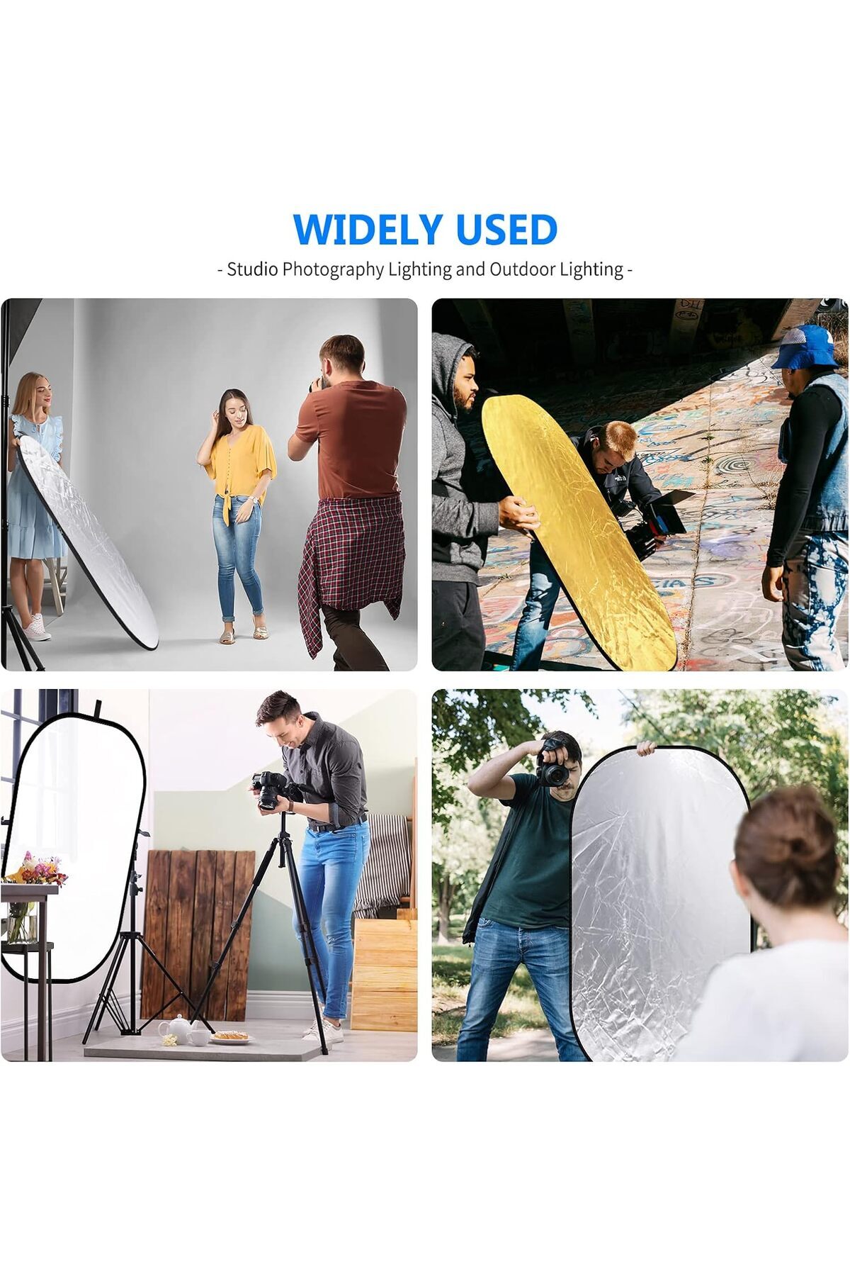 NEEWER-- 10071556 5 in 1 Portable Multi 40"x 60"/100 x 150CM Camera Lighting Reflector/Diffuser Kit 8