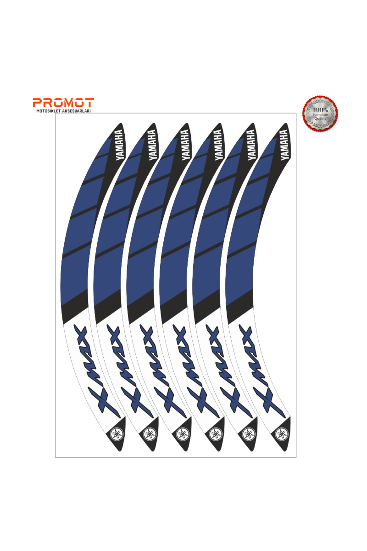 SEK MOTO Motosiklet Aksesuar YAMAHA XMAX UYUMLU JANT ŞERİDİ 3