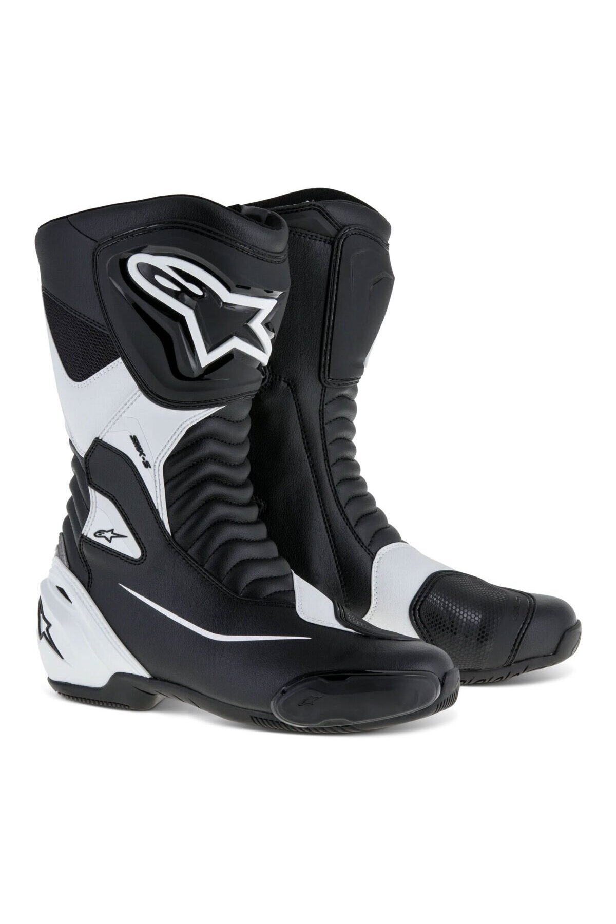 Genel Markalar SMX S Korumalı Spor Motosiklet Botu Siyah Beyaz