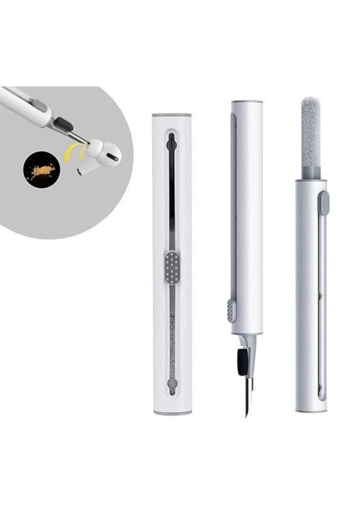 OLLEVRA Çok Amaçlı Yumuşak Fırçalı Kablosuz Kulaklıklar İçin Kulaklık Temizleme Kiti