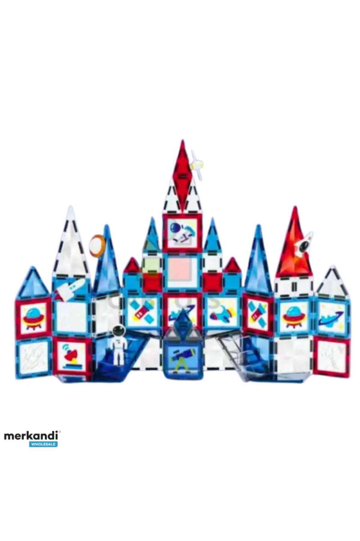 بلوکهای مغناطیسی هنری پنجرهٔ Xinbida، مجموعهٔ ۹۰ تکه X6010 – کاشیهای مغناطیسی رنگی STEM برای سنین ۳ سال به بالا