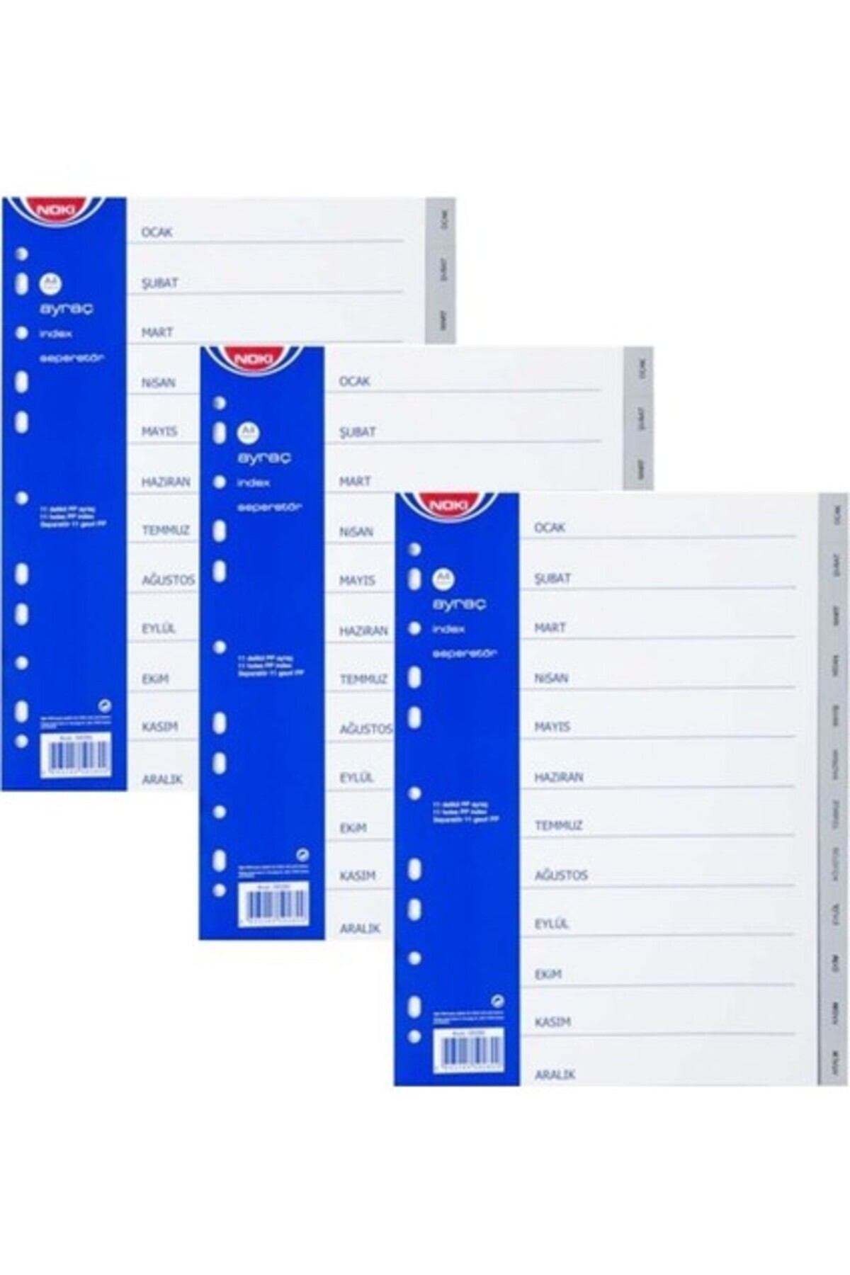 Noki Aylar Ayraç Ocak-Aralık 3 Adet 59280