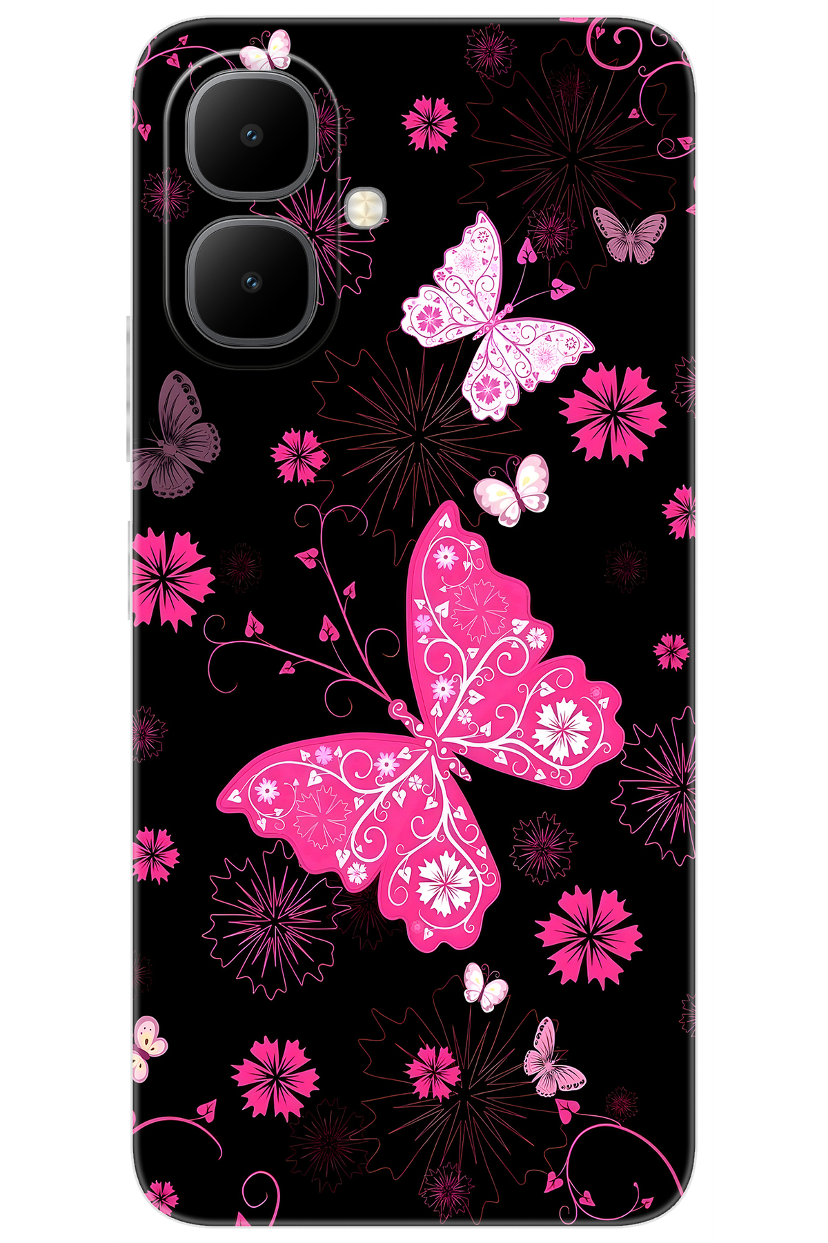 iNfinix Smart 10 (X6725) Compatible Case Pattern Printed Silicone Butterflies NGO:723 CP-MfbzOOQ