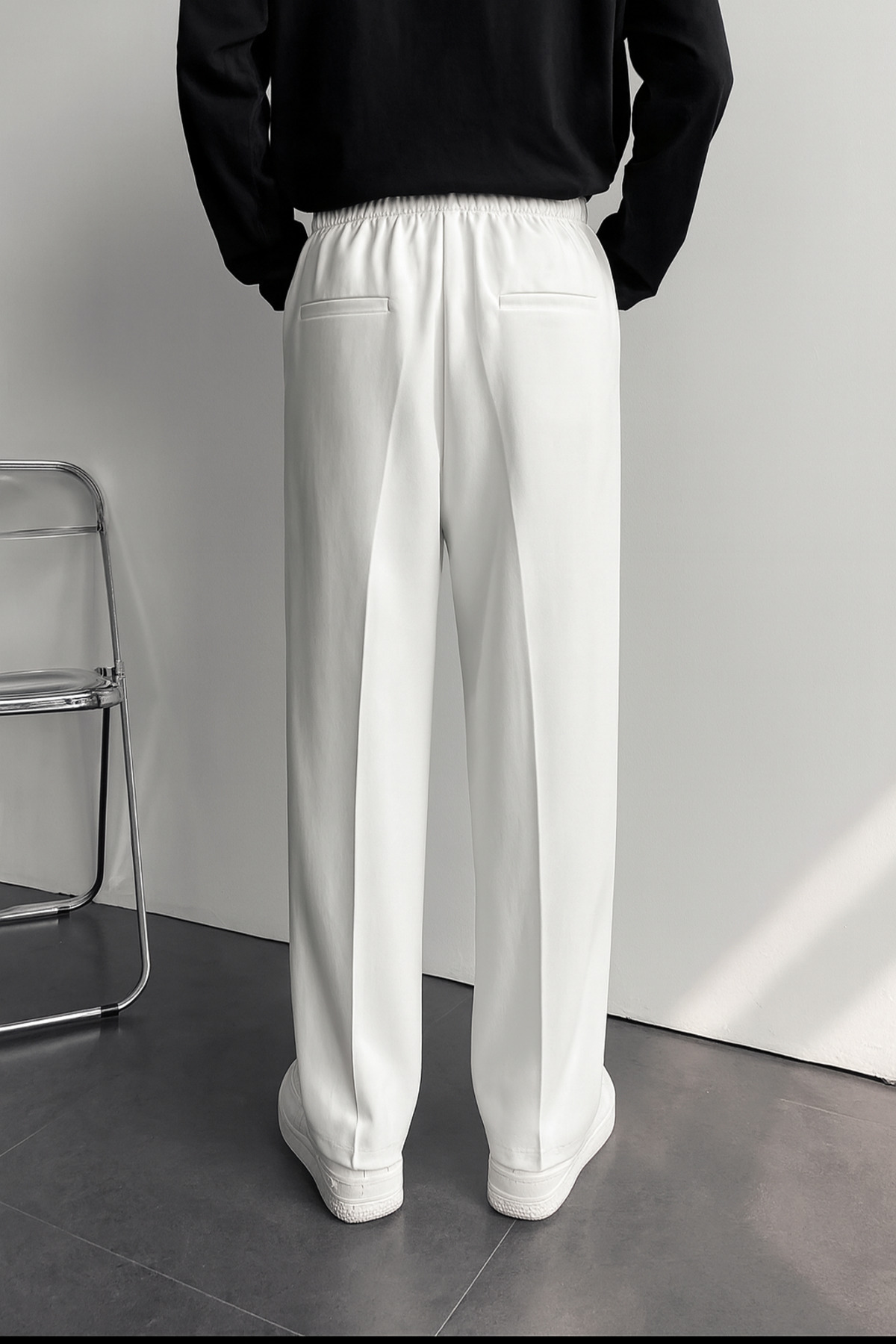 town walker  Erkek Baggy Kumaş Pantolon Old Money - Görsel 3