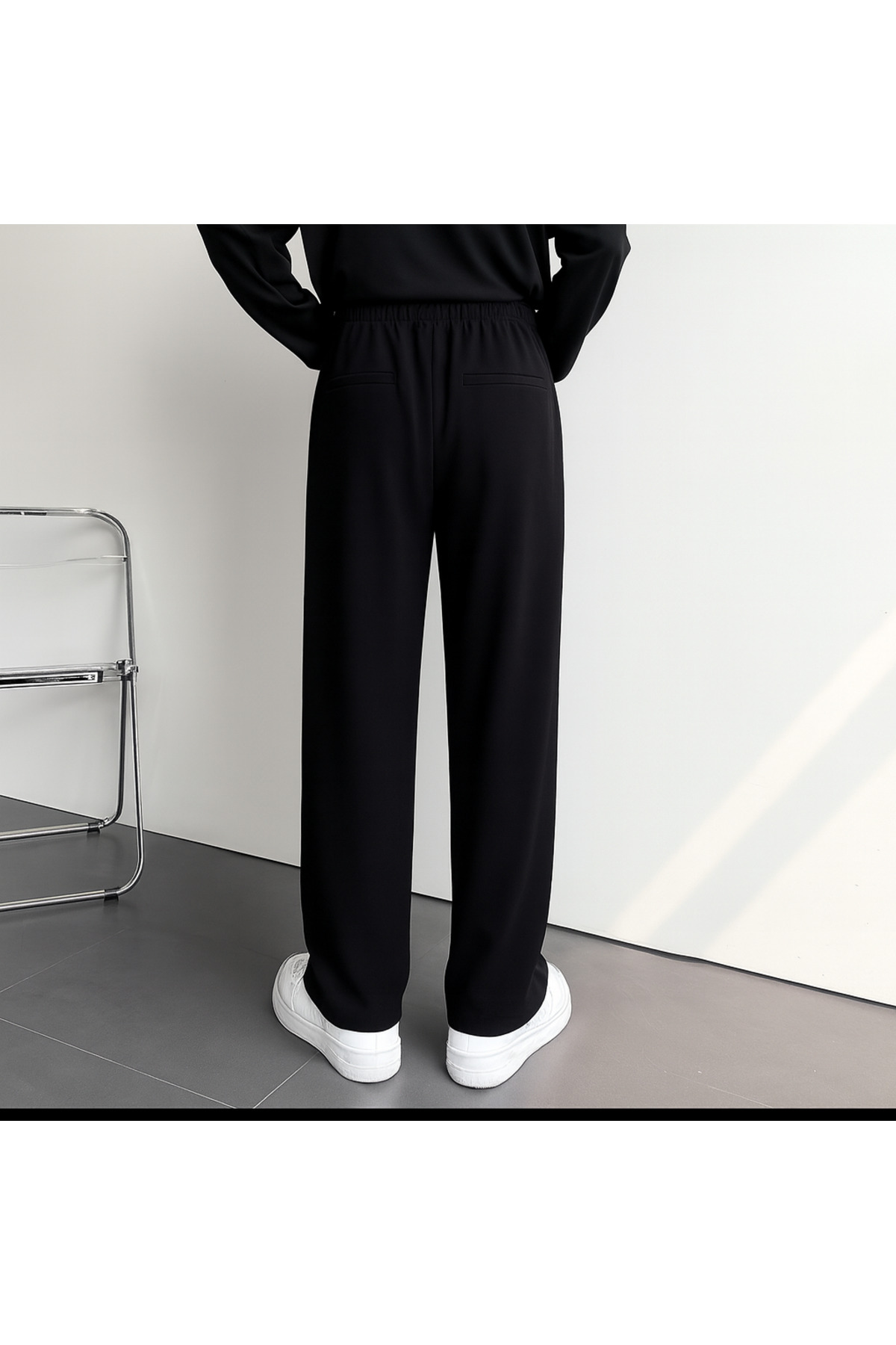 town walker Erkek Baggy Kumaş Pantolon Old Money görsel 2
